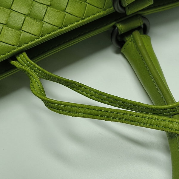 Lambskin Top Handle Bag Green