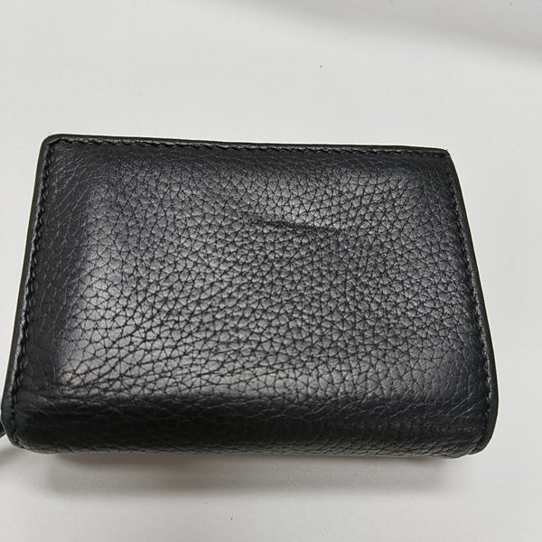 Animalier Calfskin Black Wallet
