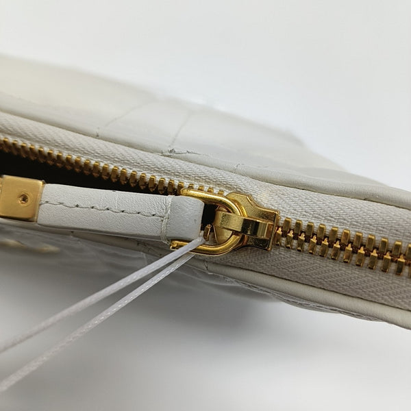 Miss Caro Mini Cannage Lambskin White