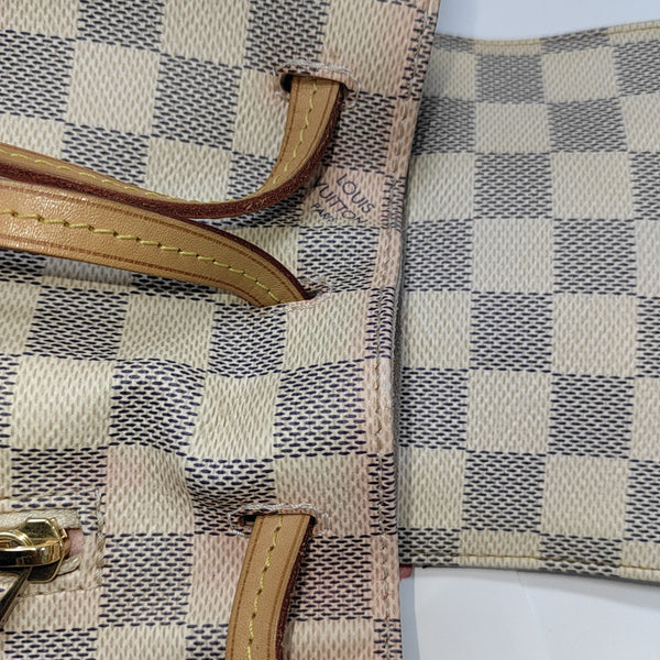 SPERONE BB Damier Azur Coated Canvas White