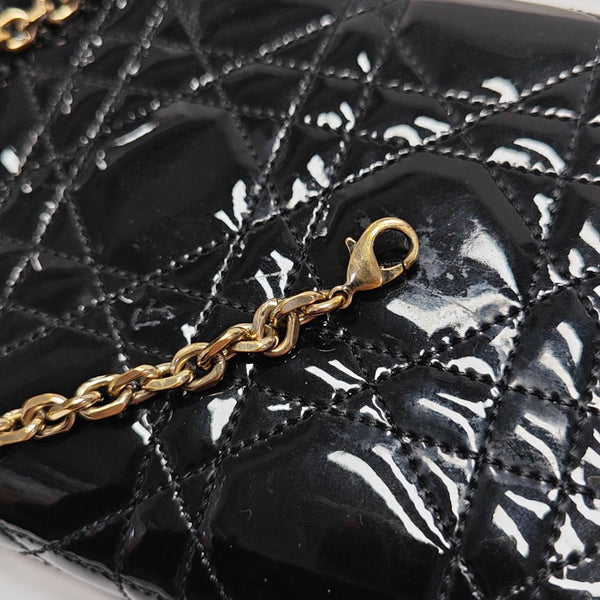 Miss Dior Cannage Patent Leather Black
