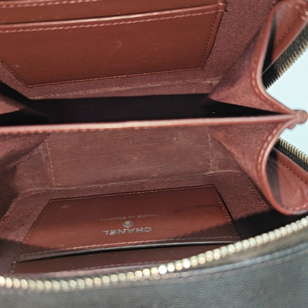 SURPIQUE Quilted Grained Calfskin Black