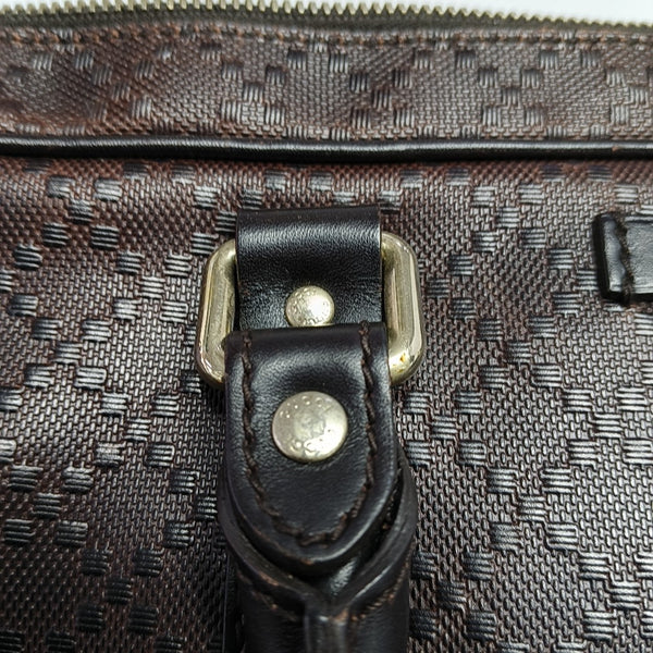 Calfskin Top Handle Bag Brown