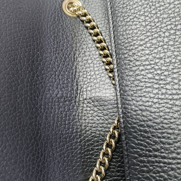 Interlocking G Small Calfskin Black