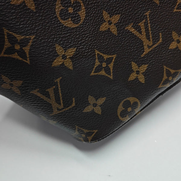 ALL IN BB Monogram Coated Canvas Brown
