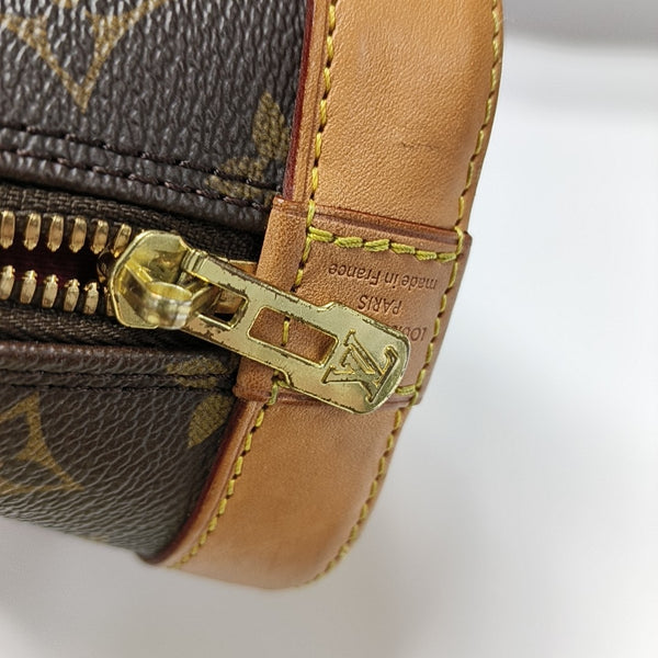 ALMA BB Monogram Coated Canvas Brown