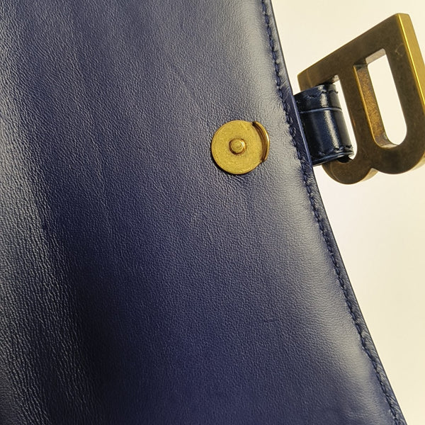 Hourglass S Calfskin Blue