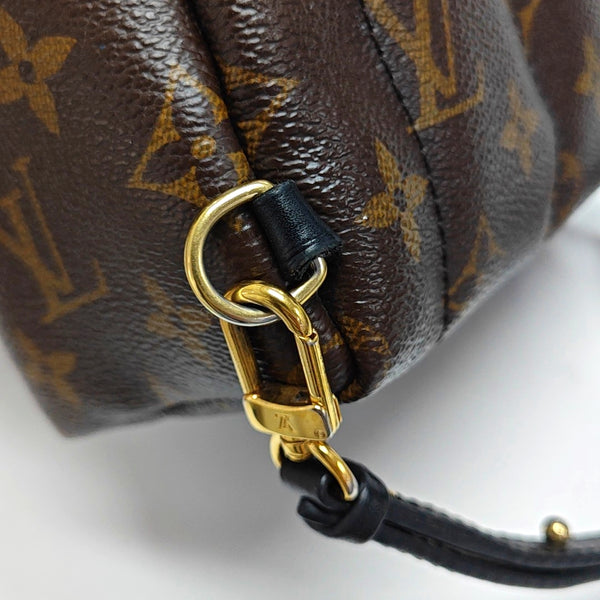 PALM SPRINGS Mini Monogram Coated Canvas Brown