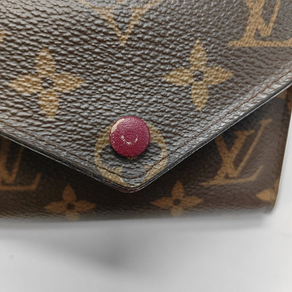 VICTORINE Monogram Coated Canvas Brown Wallet