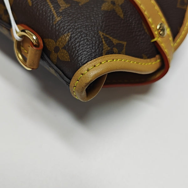 FOLD ME Monogram Coated Canvas Brown