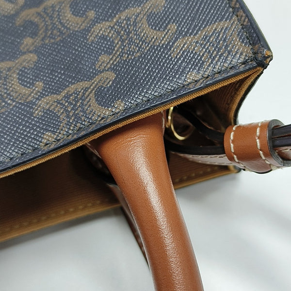 CABAS CELINE Mini Coated Canvas Brown