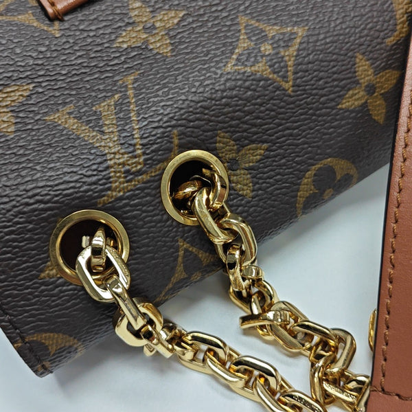 MARCEAU Monogram Coated Canvas Brown