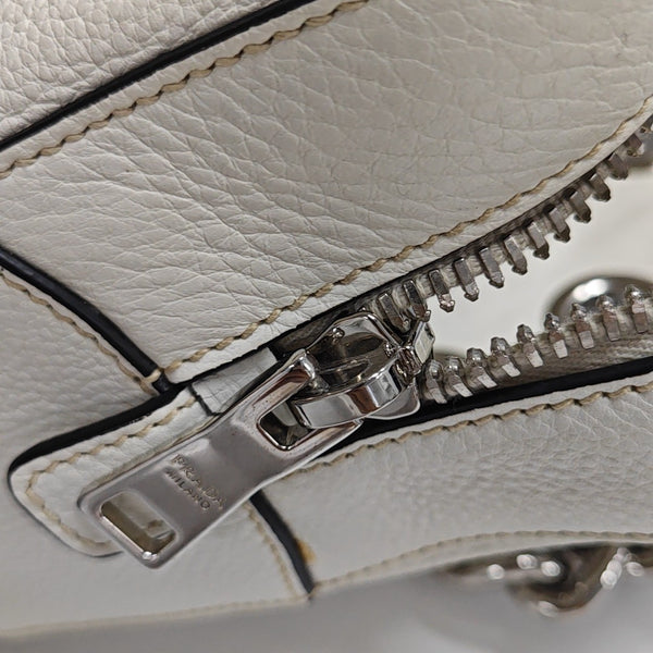 Calfskin Shoulder Bag White