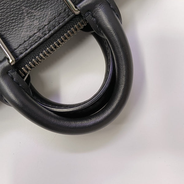KEEPALL Mini Monogram Coated Canvas Black