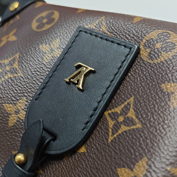 PETITE MALLE Monogram Coated Canvas Brown