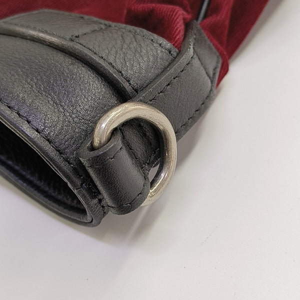Fabric Shoulder Bag Red