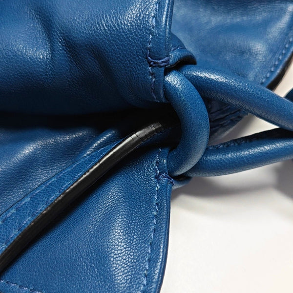 Authenticated pre-owned Flamenco Calfskin Blue - Shoulder Bag at Looply