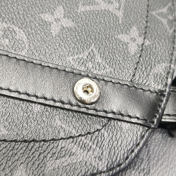 CHRISTOPHER PM Monogram Coated Canvas Gray