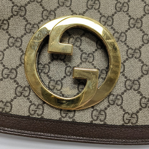 Blondie Small Monogram Coated Canvas Brown