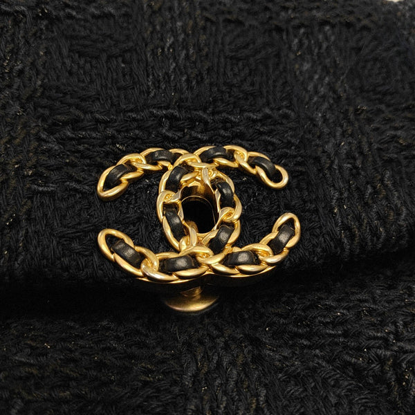CHANEL 19 Small Quilted Fabric Blue