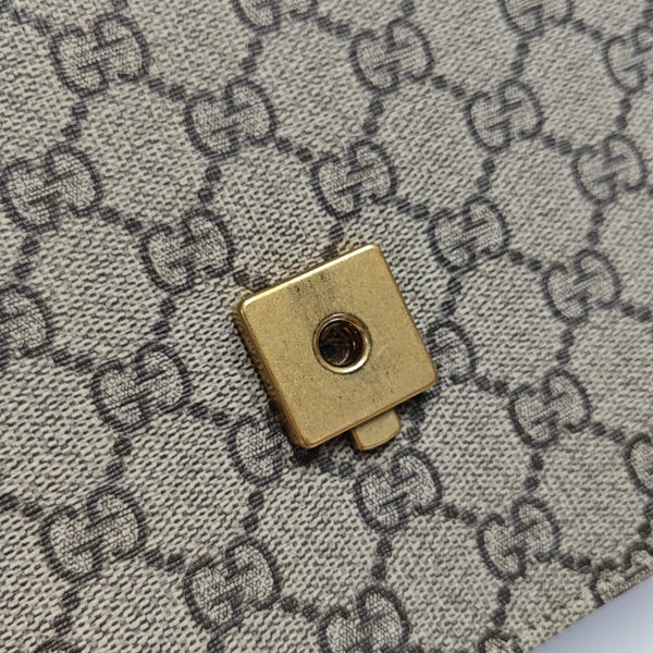 Monogram Coated Canvas Shoulder Bag Beige