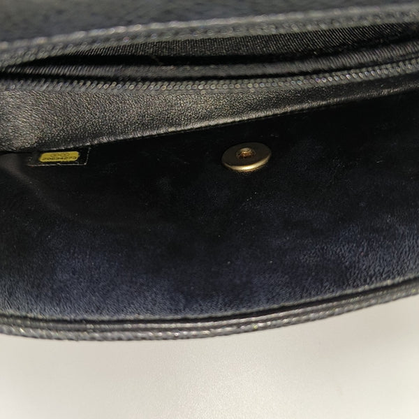 CLASSIC FLAP Mini Quilted Grained Calfskin Gray