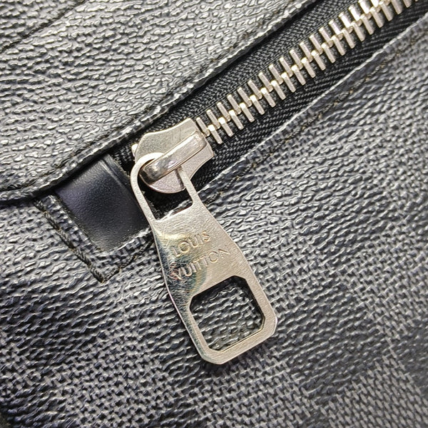 DISTRICT MM Damier Graphite Coated Canvas Gray
