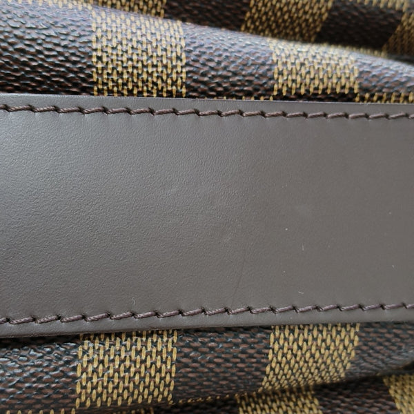 NAVIGLIO Damier Ebene Coated Canvas Brown