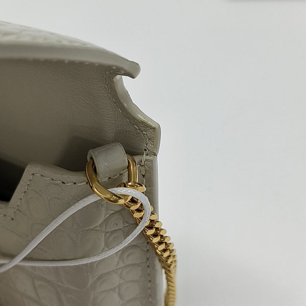 MONOGRAM Calfskin White