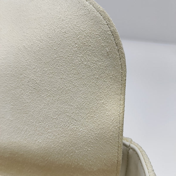 Authenticated pre-owned Lady D-Lite Medium Cannage Fabric White - Shoulder Bag at Looply