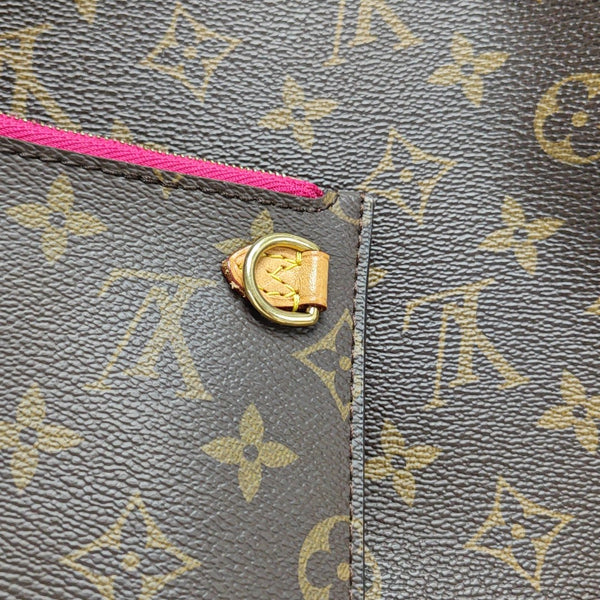 NEVERFULL GM Monogram Coated Canvas Brown