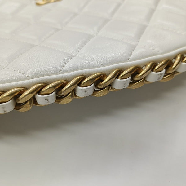 HOBO Small Quilted Lambskin White