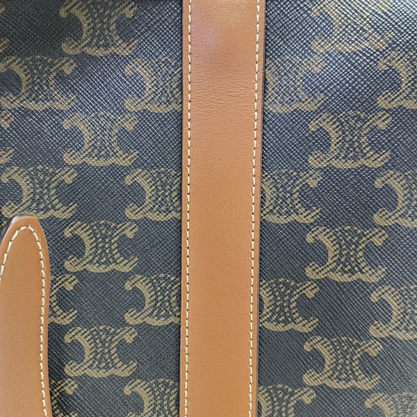 TRIOMPHE CANVAS Small Coated Canvas Brown