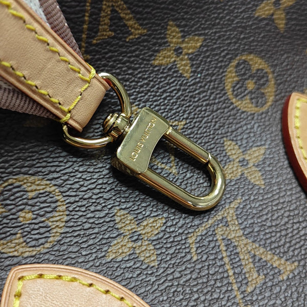 NEVERFULL BB Monogram Coated Canvas Brown