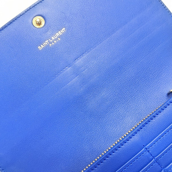 Calfskin Wallet Blue