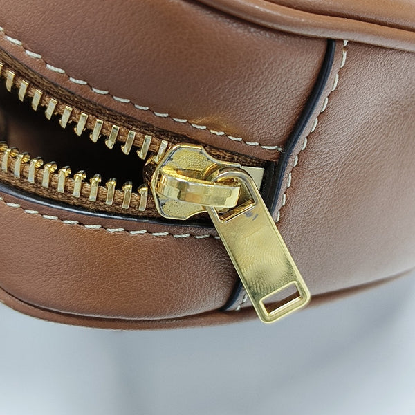 Calfskin Shoulder Bag Brown