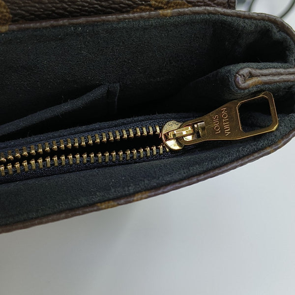 SAINT PLACIDE Monogram Coated Canvas Black
