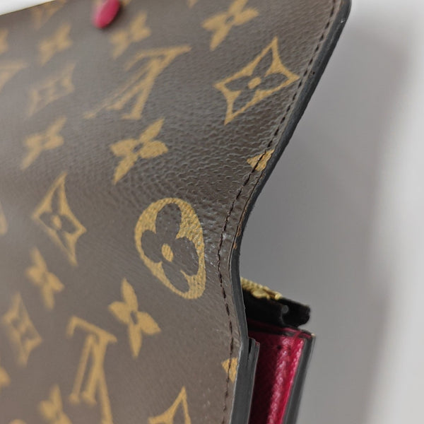 EMILIE Monogram Coated Canvas Brown