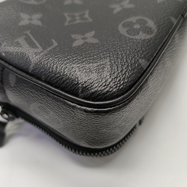 ALPHA Nano Monogram Coated Canvas Black