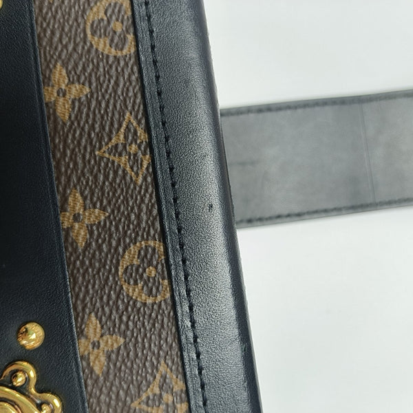 PETITE MALLE Monogram Coated Canvas Brown