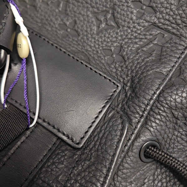 CHRISTOPHER PM Monogram Calfskin Black