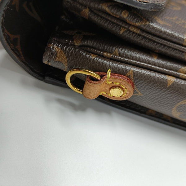 MÉTIS MM Monogram Coated Canvas Brown