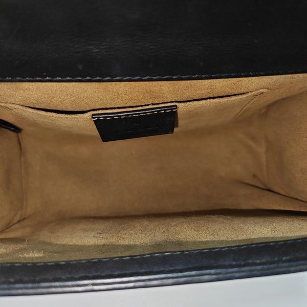 Padlock Small Calfskin Black