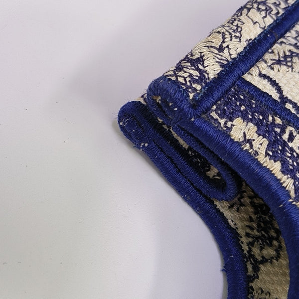 Book Tote Mini Fabric Blue