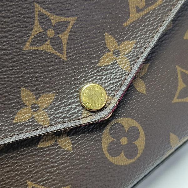 FÉLICIE Monogram Coated Canvas Brown