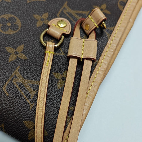 NEVERFULL GM Monogram Coated Canvas Brown