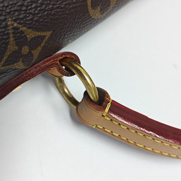 CLUNY PM Monogram Coated Canvas Brown