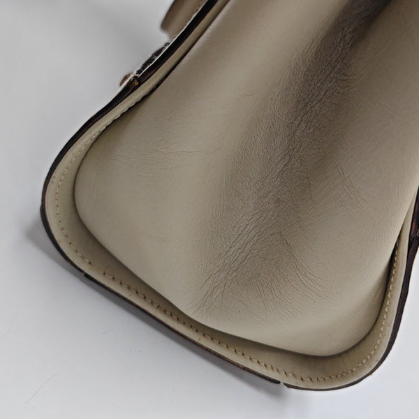 Monogram Calfskin Tote Bag Beige