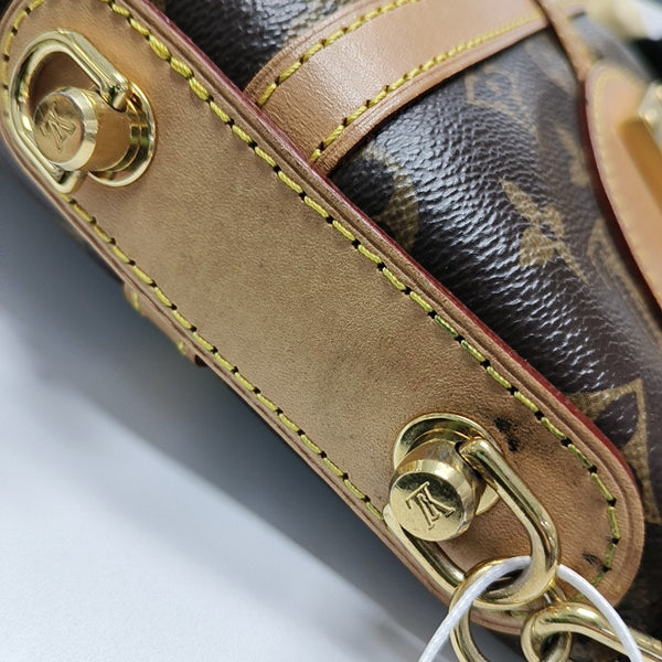 DUFFLE Monogram Coated Canvas Brown