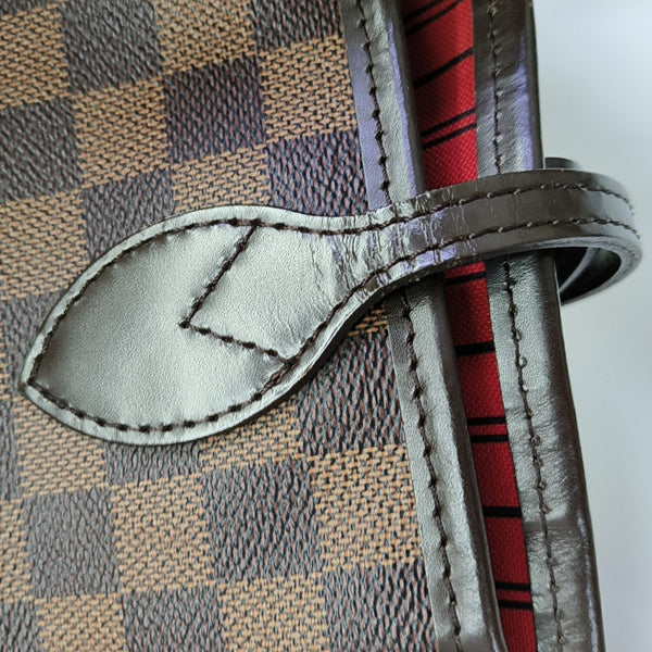 NEVERFULL MM Damier Ebene Coated Canvas Brown